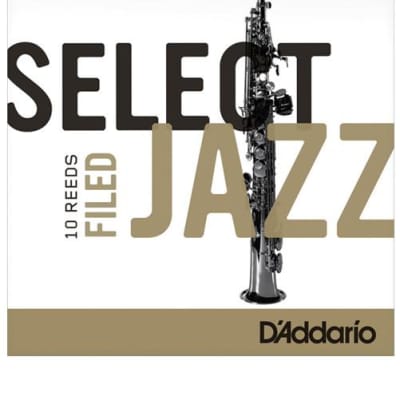 Rico Select Jazz Soprano Saxophone Reeds, Filed, Strength 3 Strength Hard, 10-pack image 1