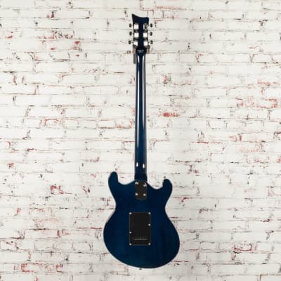 Danelectro 66BT Baritone Electric Guitar Transparent Blue image 8