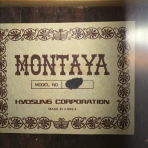 Vintage Montaya Acoustic Guitar Nice! image 3