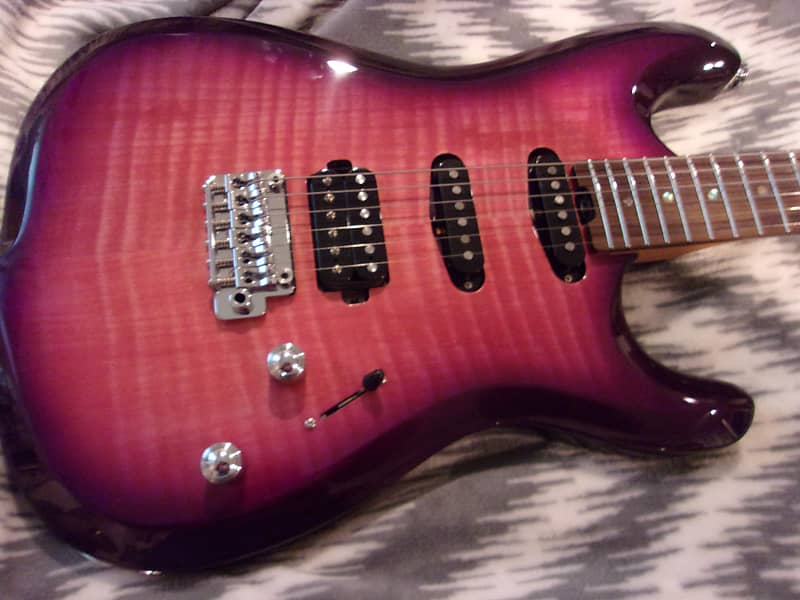 MUSI Capricorn Fusion HSS Superstrat Cranberry Guitar Reverb