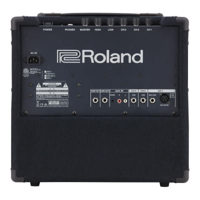 Roland KC-80 50-Watt Portable Twin Bass-Reflex Metal Jacks 3-Channel Onboard Mixing Keyboard Amplifier with XLR Mic Input, Custom Two-Way Speaker and 10-Inch Woofer image 4