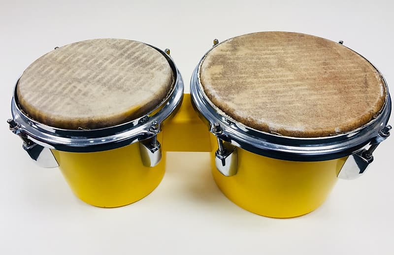 Peace - Acrylic Yellow - Bongo Set w/ Skin Heads [preowned] image 1