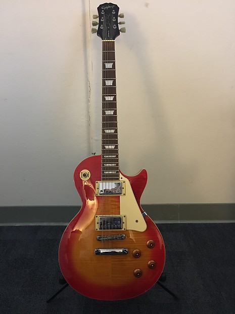 Epiphone Les Paul Standard 2002 Cherry Sunburst Reverb