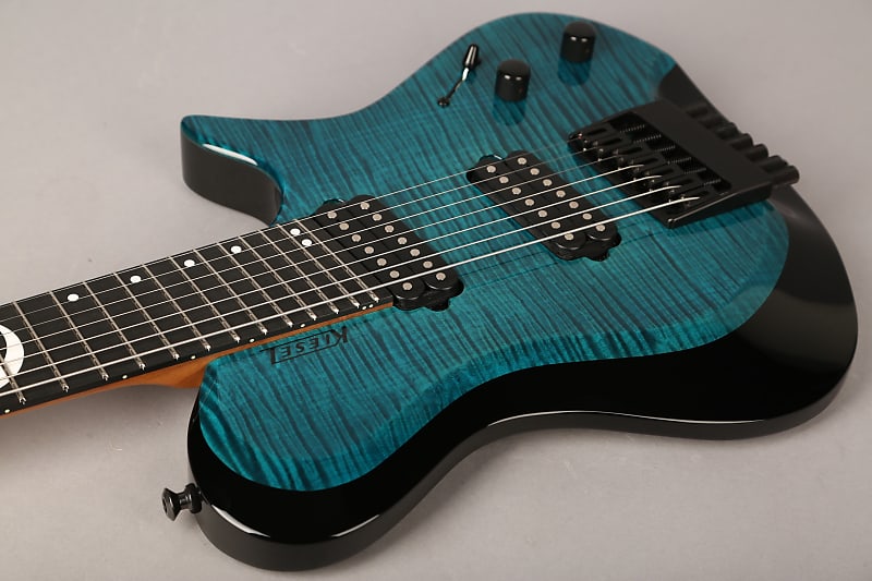 Kiesel Zeus 7 Multiscale - 2022 - Flame Top - Aqua Blue | Reverb