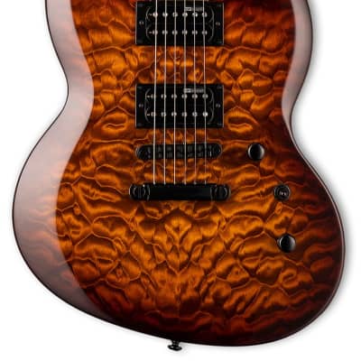 ESP LTD Viper-256 Electric Guitar - Dark Brown Sunburst image 1