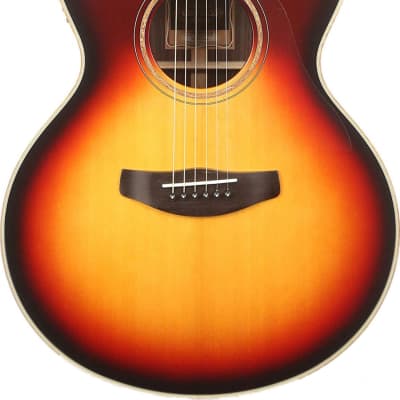 Yamaha CPX1200II Medium Jumbo Acoustic-Electric Guitar, Vintage Sunburst w/ Case image 1