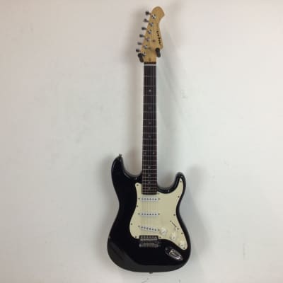 Used Aria STG SERIES S TYPE Electric Guitars Black image 2