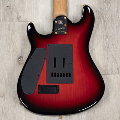 Ernie Ball Music Man Jason Richardson Cutlass 7-String Guitar, Rorschach Red image 4