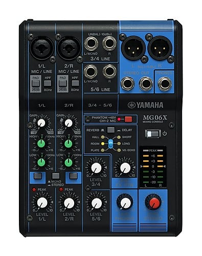 Yamaha MG06X 6 Channel Mixer with SPX Effects(New) image 1