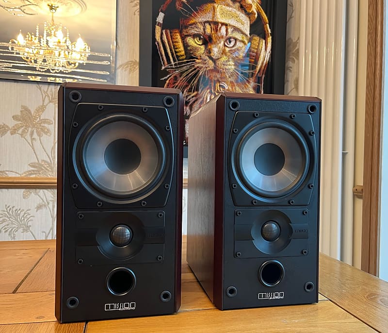 Vintage Mission 751 2-Way Reflex Bookshelf Speakers in Rosewood - 6 Ohms  			