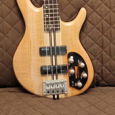Cort A4PLUSFMMHOPN Figured Maple Top Mahogany Body 5pcs Maple Neck 4-String Electric Bass Guitar image 24