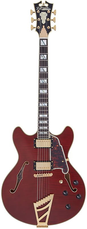 D'Angelico Excel Series DC Semi-Hollow Electric Guitar w/ USA Seymour Duncan Humbuckers & Stopbar Tailpiece image 1