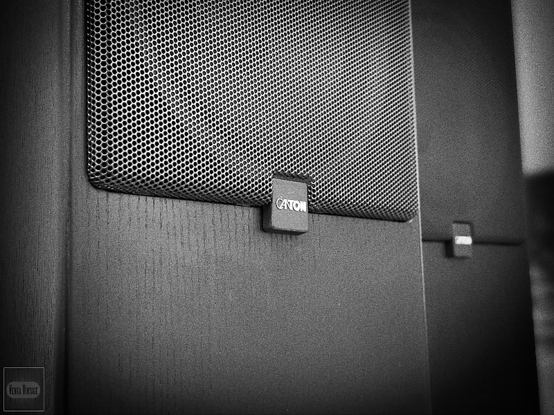 Canton CT-80 Vintage Ebony Black Stereo Tower Speakers  			