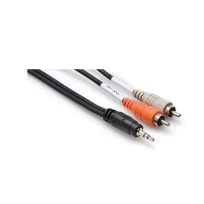 Hosa CMR-210 3.5 mm TRS to Dual RCA Stereo Breakout Cable, 10 feet image 3