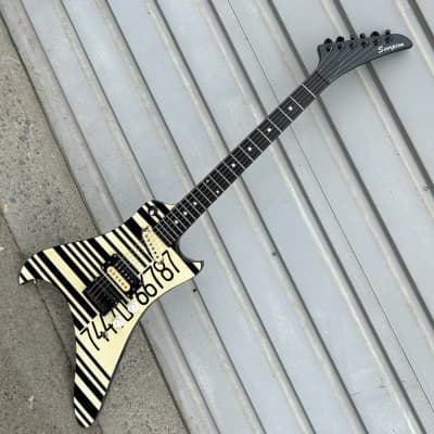 Vintage 1985 Larrivee Scorpion Shark Neck Through Body Custom Graphic Electric Guitar image 1