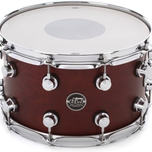 DW Performance Series Maple 8 x 14-inch Snare Drum - Tobacco Satin Oil image 8