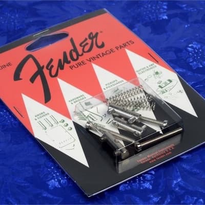 Fender '58 Style Telecaster Saddle Kit Tele Saddles Set of 3, 0992089000 image 4