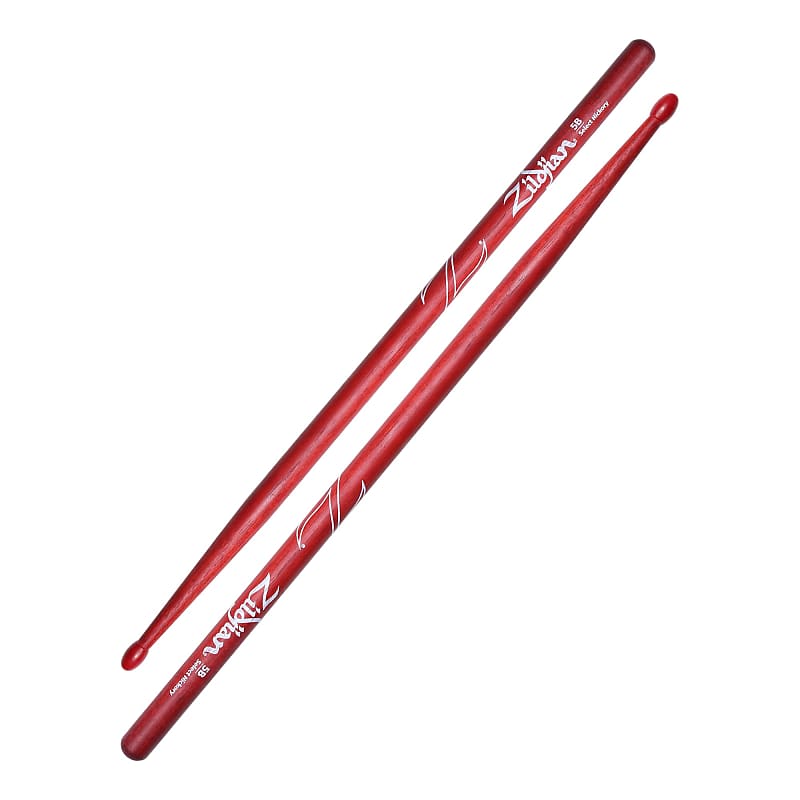 Zildjian 5B Nylon Red Drumsticks image 1
