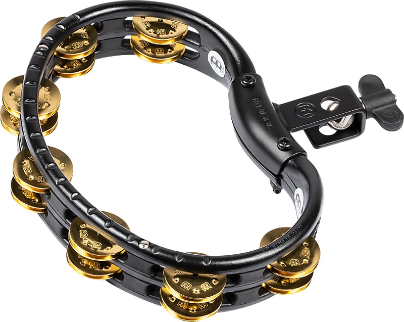 MEINL Percussion Traditional ABS Tambourine Brass Jingles - TMT2B-BK image 1