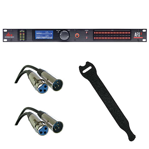 dbx AFS2 Dual-Channel Advanced Feedback Suppression Processor with 20' XLR  Calble and 0.5 x 6