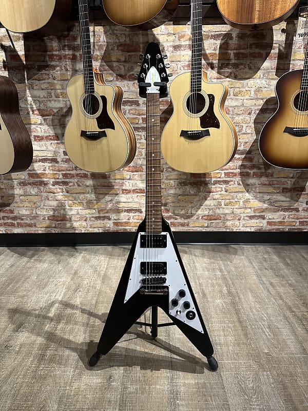 Epiphone Kirk Hammett 1979 Flying V - Ebony | Reverb