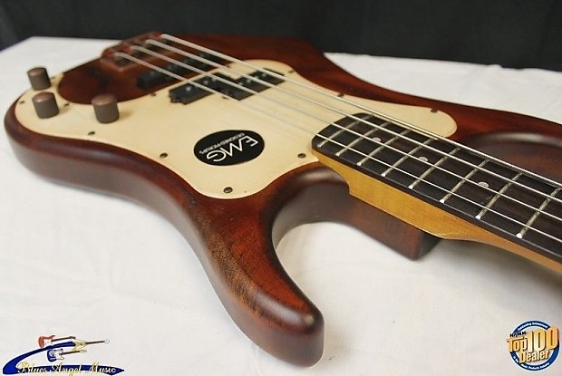 Axl Badwater APJ-820 Bass Guitar, Antique Brown, EMG Pickups, Brand New!  #20601