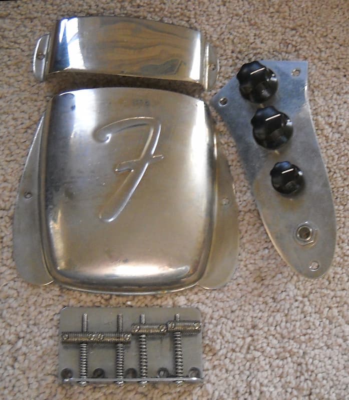 Fender Jazz Bass Pickup Covers, Bridge, and Loaded Control Reverb