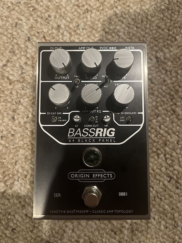 Origin Effects BASSRIG '64 Black Panel