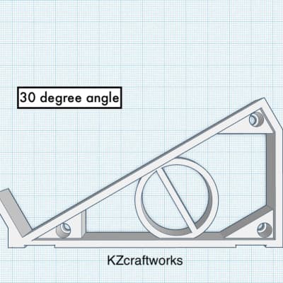 30º Stand for Eventide H9 & H9 MAX Harmonizer - Guitar Effects - WHITE - by KZcraftworks - USA image 2