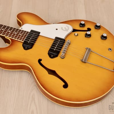 1961 Epiphone Casino E-230TD Vintage Electric Guitar Royal Tan, First-Year w/ Case image 12