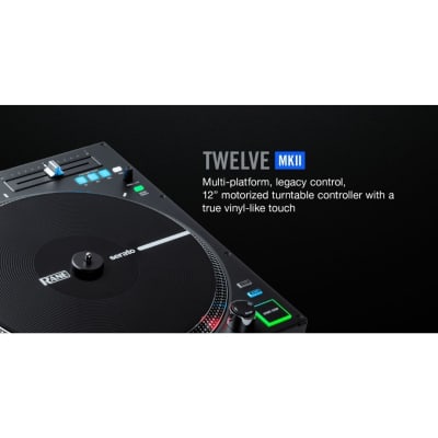 RANE DJ TWELVE MKII 12-Inch Motorized Vinyl-Like MIDI Turntable with USB MIDI and DVS Control for Traktor, Virtual DJ image 5