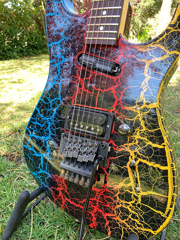 Charvel DR3 80's Crackle Rainbow MIJ | Reverb