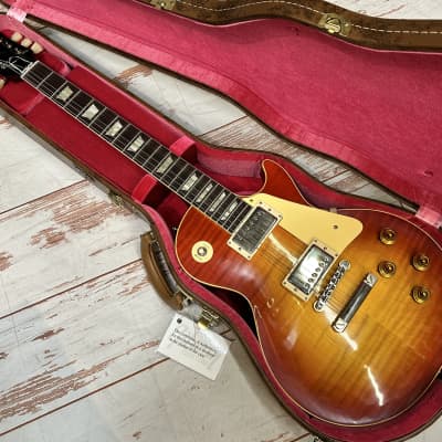 Gibson Custom Shop '59 Les Paul Standard Reissue 2023 Aged Sunrise Teaburst New Unplayed Auth Dlr 8lb10oz #104 image 5