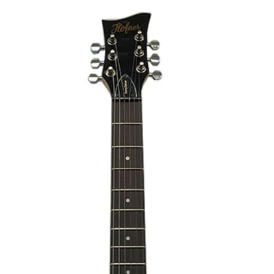 Hofner Deluxe Shorty Electric Travel Guitar w/ Gig Bag - Black - Used image 6