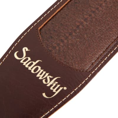 Sadowsky MasterBuilt Genuine Leather Bass Strap - Brown