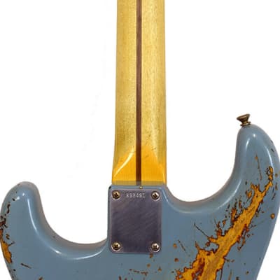 Fender Stratocaster 59 Hv Relic Blue MB-PW image 8