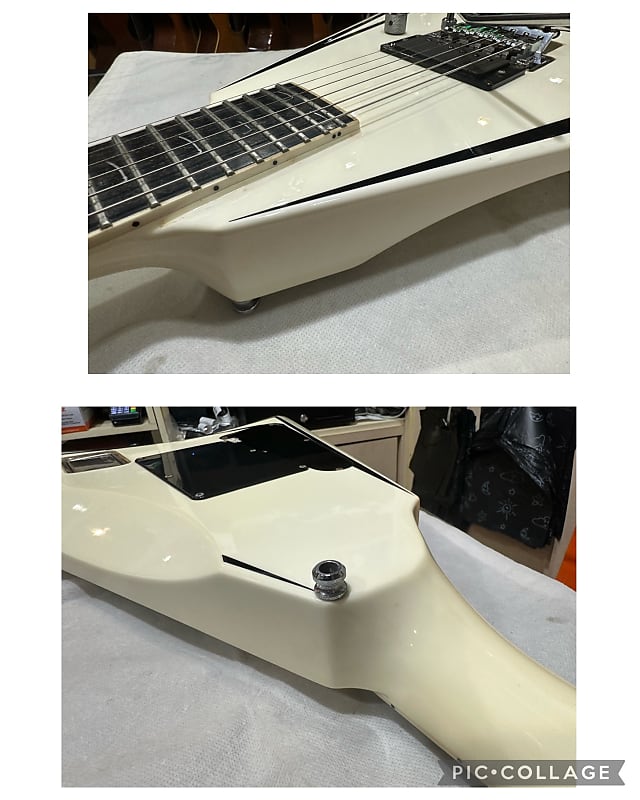 ESP Alexi Laiho Standard Scythe V 2007 White Electric Guitar