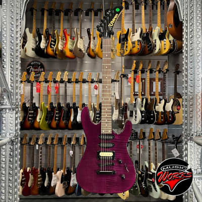 Kramer Striker Hss Stoptail Transparent Purple image 2
