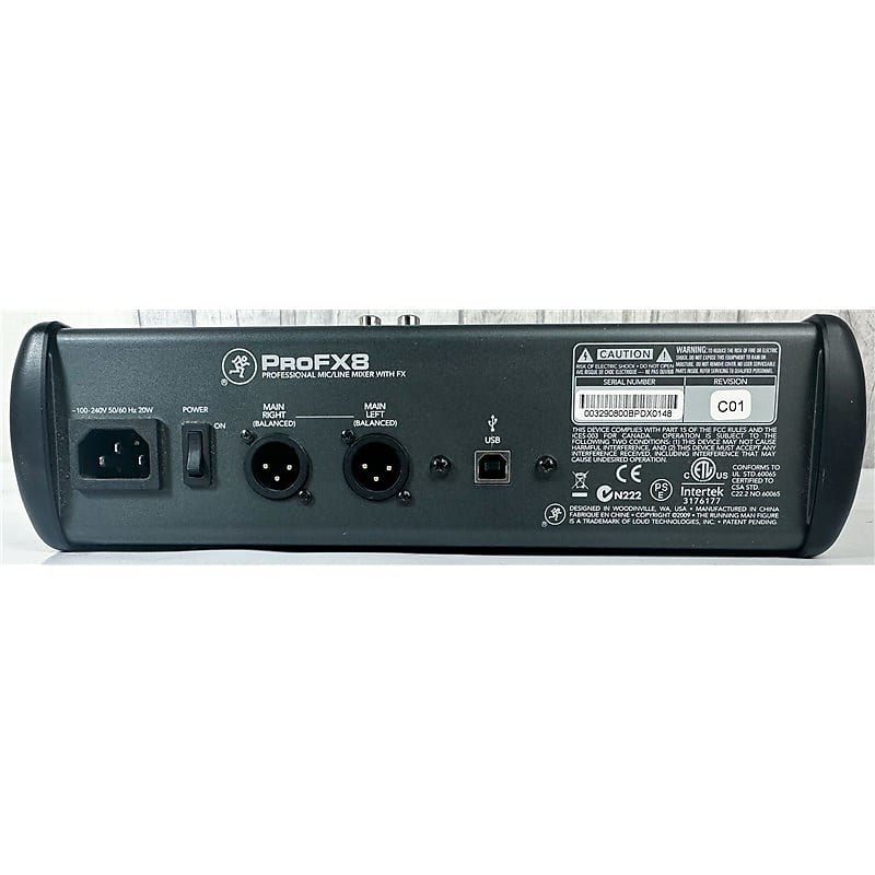 Mackie Pro fx8 Professional Mic/Line Mixer With FX, Second