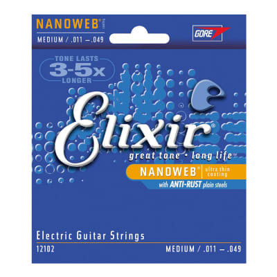Elixir Nanoweb Electric Guitar Strings .011- .049