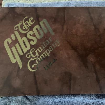 Gibson Vintage Sonex 180 Guitar Case 1980s Brown with Red Interior image 1