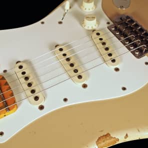 2015 Fender Stratocaster 1956 Custom Shop 56 Strat Heavy Relic Desert Sand image 6