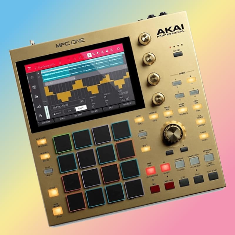 Akai MPC One Standalone MIDI Sequencer Gold Edition Gold image 1