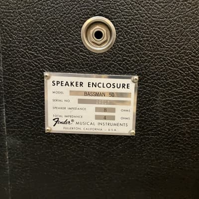Vintage Fender Bassman 2x15 cabinet image 8