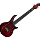 Sterling By Music Man JP Majesty 7 w/ DiMarzio Flame Top Royal Red W/Bag - B-Stock