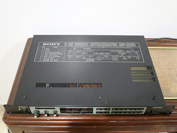 Sony MU-R201 Vintage Reverb effects processor stereo / dual mono 4-band EQ  rack