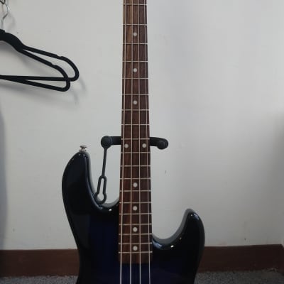 Used G&L Tribute L-2000 Bass Guitar - Blueburst with Hardshell Case image 2