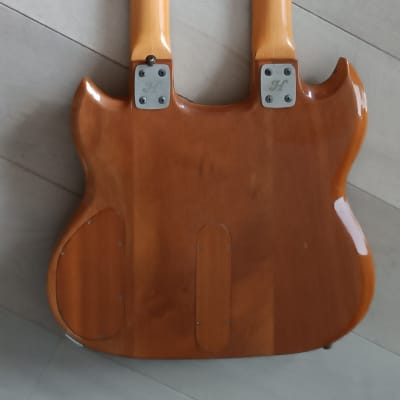 Hoyer Double Neck Bass and Guitar 1970s - Natural image 19