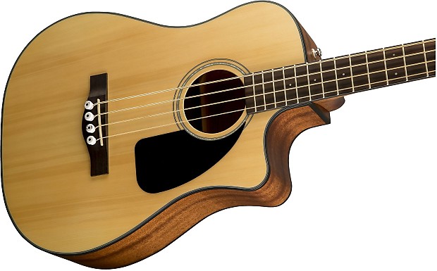 Fender CB-100CE Acoustic-Electric Bass Natural image 1