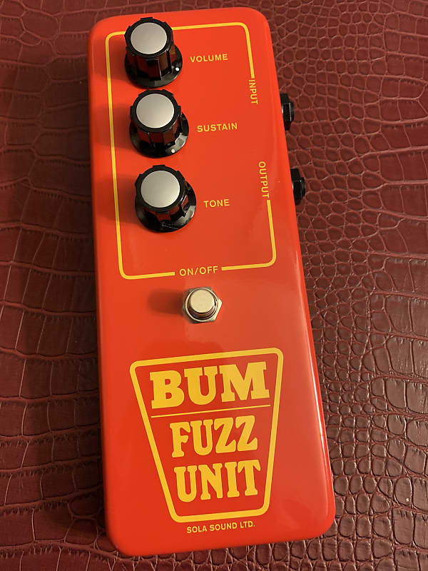 Sola Sound  Red BUM fuzz tone bender B.U.M. Tonebender D.A.M. 2018 Red image 1